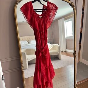 Max Studio Off the shoulder red dress